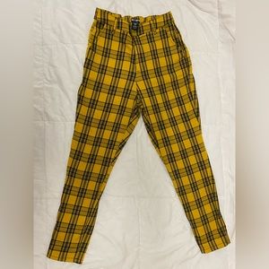 Yellow Plaid Pants
